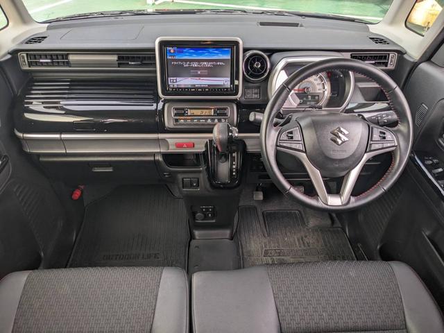 スペーシアカスタム ハイブリッドＸＳターボ　ワンオーナー　／純正ナビ　両側Ｐドア　衝突軽減装置　コーナーセンサー　新車保証書　全方位カメラ　クルコン　フルセグＴＶ　バックカメラ　Ｂｌｕｅｔｏｏｔｈ　ドラレコ　ハーフレザーシート　ＥＴＣ　シートヒーター　パドルシフト　オートハイビーム（10枚目）