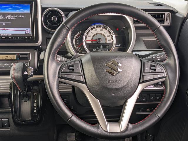 スペーシアカスタム ハイブリッドＸＳターボ　ワンオーナー　／純正ナビ　両側Ｐドア　衝突軽減装置　コーナーセンサー　新車保証書　全方位カメラ　クルコン　フルセグＴＶ　バックカメラ　Ｂｌｕｅｔｏｏｔｈ　ドラレコ　ハーフレザーシート　ＥＴＣ　シートヒーター　パドルシフト　オートハイビーム（11枚目）