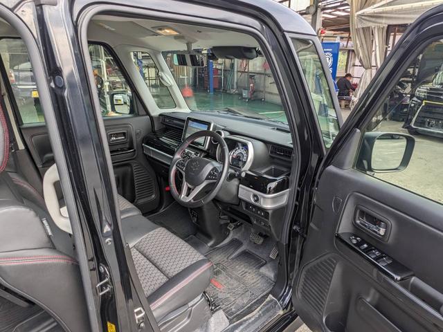 スペーシアカスタム ハイブリッドＸＳターボ　ワンオーナー　／純正ナビ　両側Ｐドア　衝突軽減装置　コーナーセンサー　新車保証書　全方位カメラ　クルコン　フルセグＴＶ　バックカメラ　Ｂｌｕｅｔｏｏｔｈ　ドラレコ　ハーフレザーシート　ＥＴＣ　シートヒーター　パドルシフト　オートハイビーム（12枚目）