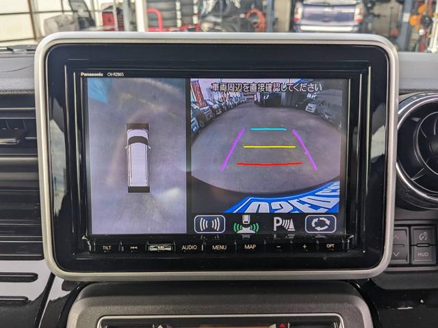 スペーシアカスタム ハイブリッドＸＳターボ　ワンオーナー　／純正ナビ　両側Ｐドア　衝突軽減装置　コーナーセンサー　新車保証書　全方位カメラ　クルコン　フルセグＴＶ　バックカメラ　Ｂｌｕｅｔｏｏｔｈ　ドラレコ　ハーフレザーシート　ＥＴＣ　シートヒーター　パドルシフト　オートハイビーム（19枚目）