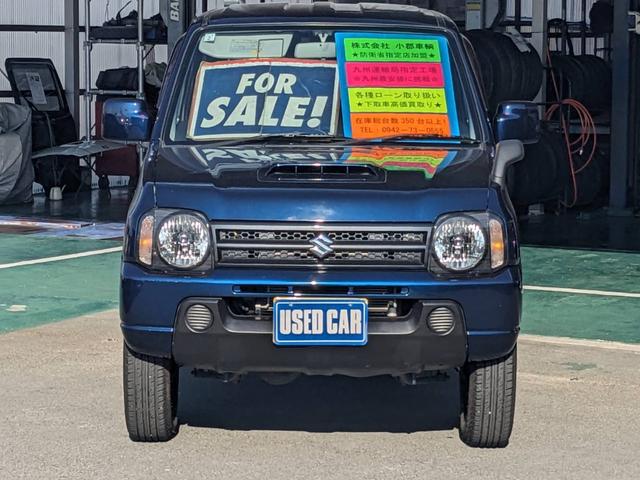 ジムニー ＸＧ　４ＷＤ　１０型ＡＴ　ワンオーナー　背面タイヤ　キーレス　ターボ　ドアバイザー　フェンダーミラー　ミラーヒーター　光軸調整ライト　集中ドアロック　エアコン　パワステ　パワーウィンドウ（4枚目）