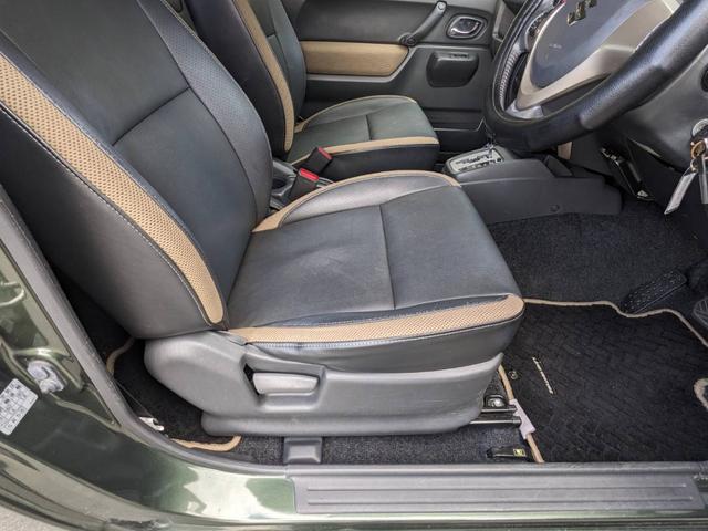 ジムニー ランドベンチャー　４ＷＤ　１０型ＡＴ　レザーシート　シートヒーター　フォグライト　ＥＴＣ　キーレス　電格ミラー　革巻ハンドル　ターボ　ドアバイザー　背面タイヤカバー　ミラーヒーター　フェンダーミラー　光軸調整ライト　純正１５ＡＷ　エアバック（64枚目）