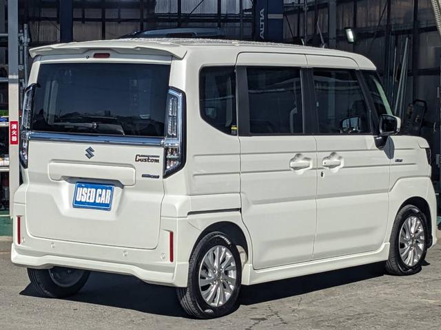 スペーシアカスタム ハイブリッドＧＳ　ＳＤナビ　左パワードア　衝突軽減ブレーキ　Ｂｌｕｅｔｏｏｔｈ　バックカメラ　コーナーセンサー　ＴＶ　ＥＴＣ　ＵＳＢ入力　クルーズコントロール　シートヒーター　純正１４ＡＷ　電動Ｐブレーキ　レーン逸脱警報　ＬＥＤヘッドライト　オートライト（6枚目）