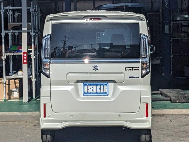 スペーシアカスタム ハイブリッドＧＳ　ＳＤナビ　左パワードア　衝突軽減ブレーキ　Ｂｌｕｅｔｏｏｔｈ　バックカメラ　コーナーセンサー　ＴＶ　ＥＴＣ　ＵＳＢ入力　クルーズコントロール　シートヒーター　純正１４ＡＷ　電動Ｐブレーキ　レーン逸脱警報　ＬＥＤヘッドライト　オートライト（7枚目）