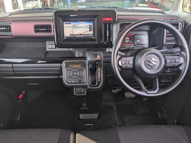 スペーシアカスタム ハイブリッドＧＳ　ＳＤナビ　左パワードア　衝突軽減ブレーキ　Ｂｌｕｅｔｏｏｔｈ　バックカメラ　コーナーセンサー　ＴＶ　ＥＴＣ　ＵＳＢ入力　クルーズコントロール　シートヒーター　純正１４ＡＷ　電動Ｐブレーキ　レーン逸脱警報　ＬＥＤヘッドライト　オートライト（10枚目）