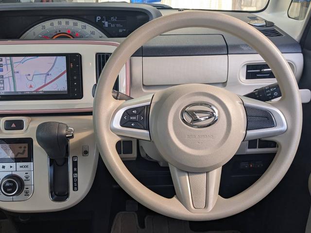 ムーヴキャンバス Ｘメイクアップ　ＳＡＩＩ　禁煙車　純正ＳＤナビ　衝突軽減装置　フルセグＴＶ　Ｂｌｕｅｔｏｏｔｈ　バックカメラ　ＥＴＣ　純正シートカバー　ＬＥＤフォグライト　レーン逸脱警報　盗難防止装置　電格ミラー　オートライト　光軸調整ライト　ドアバイザー　集中ドアロック（11枚目）