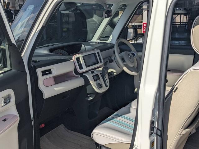 ムーヴキャンバス Ｘメイクアップ　ＳＡＩＩ　禁煙車　純正ＳＤナビ　衝突軽減装置　フルセグＴＶ　Ｂｌｕｅｔｏｏｔｈ　バックカメラ　ＥＴＣ　純正シートカバー　ＬＥＤフォグライト　レーン逸脱警報　盗難防止装置　電格ミラー　オートライト　光軸調整ライト　ドアバイザー　集中ドアロック（14枚目）