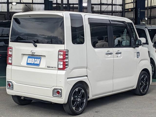 ウェイク Ｇターボ　レジャーエディションＳＡＩＩ　ＳＤナビ　両側Ｐドア　衝突軽減装置　Ｂｌｕｅｔｏｏｔｈ　フルセグ　バックカメラ　ＬＥＤヘッドライト　電格ミラー　ドアバイザー　スマートキー　純正１５ＡＷ　オートライト　ステリモ　革巻ハンドル　ＤＶＤ　アイドリングストップ（6枚目）