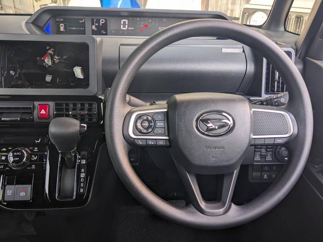 タント カスタムＸ　届出済未使用車　両側パワードア　衝突軽減ブレーキ　シートヒーター　ハーフレザーシート　コーナーセンサー　電動Ｐブレーキ　ＵＳＢ入力　ＬＥＤヘッドライト　オートハイビーム　レーン逸脱警報　スマートキー　ＬＥＤフォグ　電格ミラー　左右シートバックテーブル（11枚目）