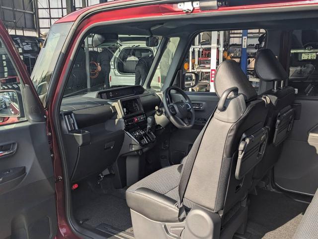 タント カスタムＸ　届出済未使用車　両側パワードア　衝突軽減ブレーキ　シートヒーター　ハーフレザーシート　コーナーセンサー　電動Ｐブレーキ　ＵＳＢ入力　ＬＥＤヘッドライト　オートハイビーム　レーン逸脱警報　スマートキー　ＬＥＤフォグ　電格ミラー　左右シートバックテーブル（14枚目）