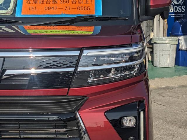 タント カスタムＸ　届出済未使用車　両側パワードア　衝突軽減ブレーキ　シートヒーター　ハーフレザーシート　コーナーセンサー　電動Ｐブレーキ　ＵＳＢ入力　ＬＥＤヘッドライト　オートハイビーム　レーン逸脱警報　スマートキー　ＬＥＤフォグ　電格ミラー　左右シートバックテーブル（26枚目）