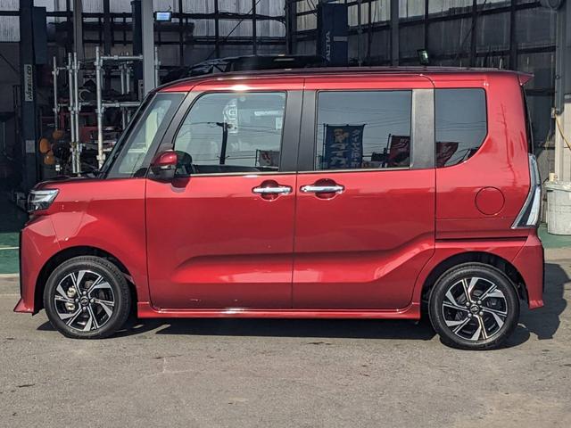 タント カスタムＸ　届出済未使用車　両側パワードア　衝突軽減ブレーキ　シートヒーター　ハーフレザーシート　コーナーセンサー　電動Ｐブレーキ　ＵＳＢ入力　ＬＥＤヘッドライト　オートハイビーム　レーン逸脱警報　スマートキー　ＬＥＤフォグ　電格ミラー　左右シートバックテーブル（35枚目）