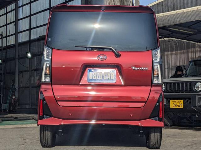 タント カスタムＸ　届出済未使用車　両側パワードア　衝突軽減ブレーキ　シートヒーター　ハーフレザーシート　コーナーセンサー　電動Ｐブレーキ　ＵＳＢ入力　ＬＥＤヘッドライト　オートハイビーム　レーン逸脱警報　スマートキー　ＬＥＤフォグ　電格ミラー　左右シートバックテーブル（37枚目）