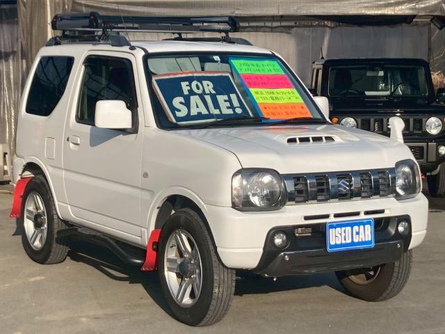 ジムニー XC 4WD 10型AT ディスプレイオーディオ Bluetooth ETC フォグライト ターボ 革調シートカバー ルーフキャリア サイドガード マッドガード 背面タイヤカバー ミラーヒーター 純正16AW ルーフレール P/W 電格ミラー(5枚目)