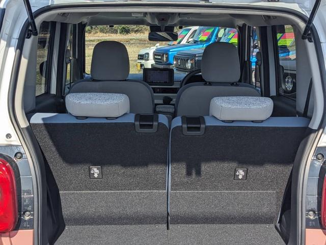 ムーヴキャンバス ストライプスX SDナビ 両側パワードア 衝突軽減ブレーキ TV コーナーセンサー ETC オートハイビーム レーン逸脱警報 オートライト 電格ミラー ドアバイザー プッシュスタート スマートキー 光軸調整ライト フロアマット CD ABS 横滑り防止装置(9枚目)