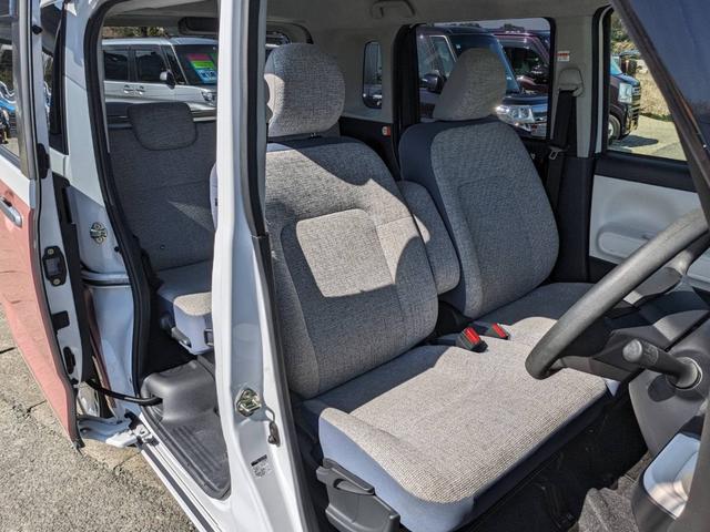 ムーヴキャンバス ストライプスX SDナビ 両側パワードア 衝突軽減ブレーキ TV コーナーセンサー ETC オートハイビーム レーン逸脱警報 オートライト 電格ミラー ドアバイザー プッシュスタート スマートキー 光軸調整ライト フロアマット CD ABS 横滑り防止装置(13枚目)