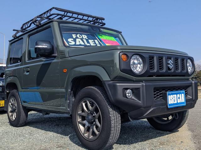 ジムニー XC 4WD 5MT SDナビ 衝突軽減ブレーキ Bluetooth フルセグTV ドラレコ ルーフキャリア ETC クルーズコントロール レーン逸脱警報 シートヒーター LEDヘッドライト リアマッドフラップ オートライト ターボ 背面タイヤカバー(34枚目)