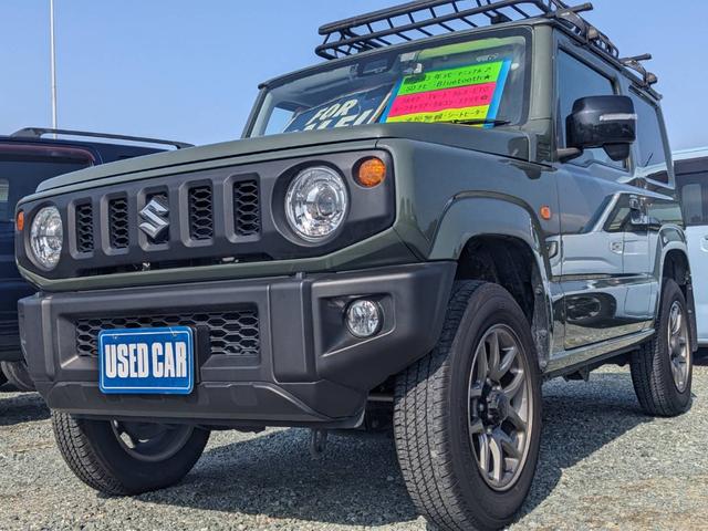 ジムニー XC 4WD 5MT SDナビ 衝突軽減ブレーキ Bluetooth フルセグTV ドラレコ ルーフキャリア ETC クルーズコントロール レーン逸脱警報 シートヒーター LEDヘッドライト リアマッドフラップ オートライト ターボ 背面タイヤカバー(35枚目)