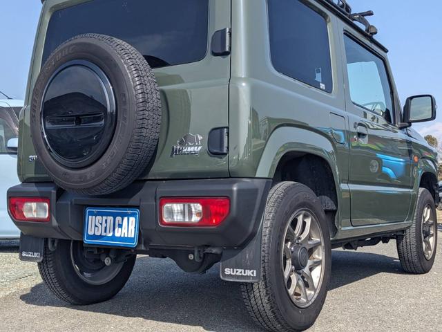 ジムニー XC 4WD 5MT SDナビ 衝突軽減ブレーキ Bluetooth フルセグTV ドラレコ ルーフキャリア ETC クルーズコントロール レーン逸脱警報 シートヒーター LEDヘッドライト リアマッドフラップ オートライト ターボ 背面タイヤカバー(45枚目)