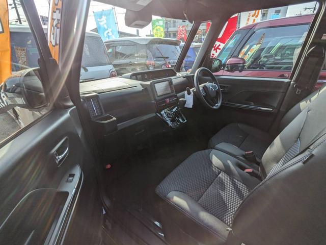 タント カスタムＸ　届出済未使用車　両側パワードア　衝突軽減ブレーキ　ハーフレザーシート　シートヒーター　コーナーセンサー　レーン逸脱警報　電動Ｐブレーキ　オートブレーキホールド　ＬＥＤヘッドライト　オートハイビーム　純正１４ＡＷ　ＵＳＢ入力　アイドリングストップ（14枚目）