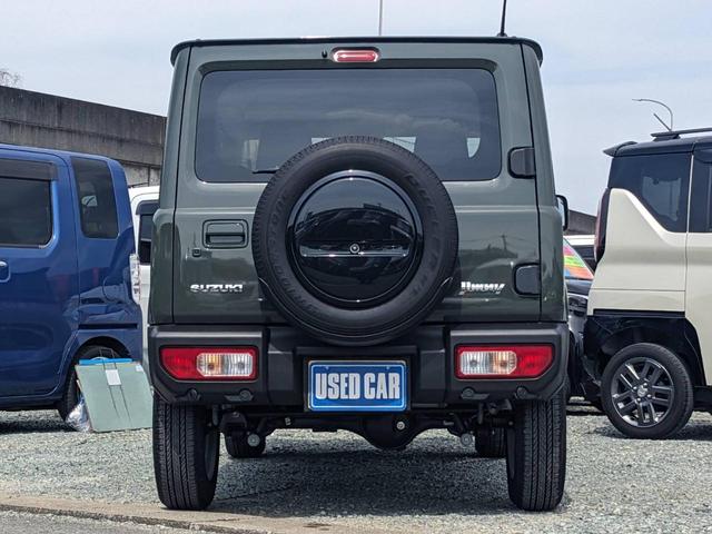 ジムニー ＸＣ　４ＷＤ　ＡＴ　ワンオーナー　衝突軽減ブレーキ　クルーズコントロール　コーナーセンサー　レーン逸脱警報　純正１６ＡＷ　シートヒーター　オートハイビーム　ＬＥＤヘッドライト　ヘッドライトウォッシャー　アイドリングストップ　スマートキー　背面タイヤ（24枚目）