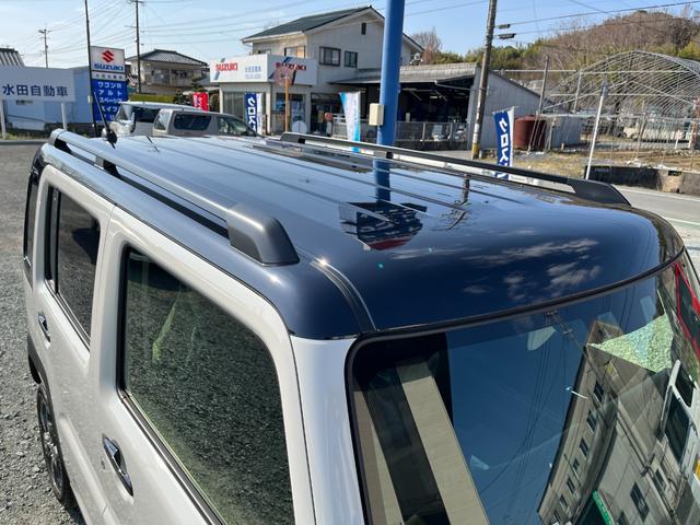 ハスラー タフワイルド　届出済未使用車　メーカー純正９型ナビ　全方位モニター　スズキコネクト　フルセグＴＶ　スマホ連携　衝突被害軽減装置　クルコン　ＬＥＤヘッドライト　ＬＥＤフォグ　本革ハンドル　シートヒーター　ルーフレール（13枚目）