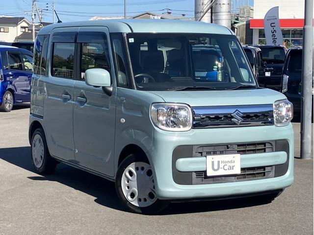 スペーシア ハイブリッドＸ　純正８インチナビ＆フルセグＴＶ＆ＤＶＤ再生＆Ｂｌｕｅｔｏｏｔｈ＆前ドラレコ＆全方位カメラ＆前ドラレコ＆ＥＴＣ　デュアルセンサーブレーキＳ　両側パワードア　コーナーセンサ　スマートエントリー　フリーキー（4枚目）