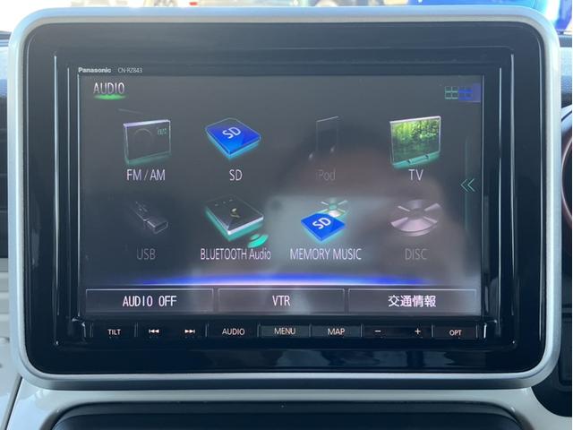 スペーシア ハイブリッドＸ　純正８インチナビ＆フルセグＴＶ＆ＤＶＤ再生＆Ｂｌｕｅｔｏｏｔｈ＆前ドラレコ＆全方位カメラ＆前ドラレコ＆ＥＴＣ　デュアルセンサーブレーキＳ　両側パワードア　コーナーセンサ　スマートエントリー　フリーキー（18枚目）
