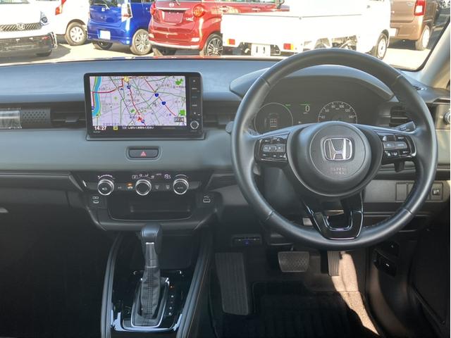 ヴェゼル e:HEVX・HuNTパッケージ 当社デモカー&VXU245VZIナビ&フルセグ&Bluetooth&DVD再生&ETC&ドラレコ3カメ 盗難防止システム 地デジフルセグ サイドエアバッグ Bカメラ クリアランスソナー 横滑り防止機能(9枚目)