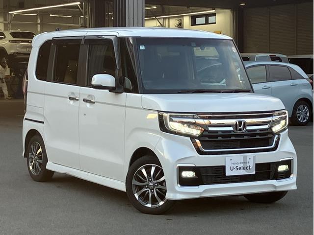 N-BOXカスタム L 純正ナビ&CD&Bluetooth&Bカメラ&前後ドラレコ&ETC&両側電動スライドドア 両席電動スライドドア Pソナー サイドエアバッグ Aストップ シートヒータ ベンチシート キーフリーシステム(5枚目)