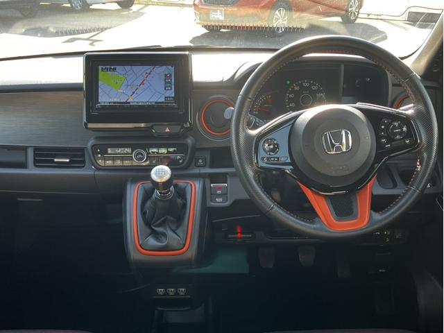 N-ONE RS 社外ナビ&MT車&7fフルセグ&DVD再生&Bluetooth&バックモニター&ETC USBポート サポカー 地デジTV Rカメ イモビライザー シートH VSA LEDライト スマキー キーフリー(9枚目)