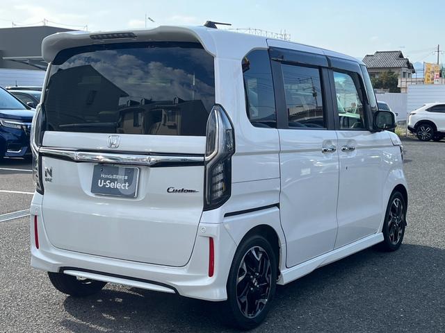 Ｎ－ＢＯＸカスタム Ｇ・Ｌターボホンダセンシング　純正８インチナビ／フルセグ／ドラレコ／ＥＴＣ／バックモニター　両側ＰＷスライドドア　Ｂモニタ　Ｉストップ　禁煙　セキュリティー　ＵＳＢ接続　クルーズコントロール　ナビＴＶ　キーレスエントリー　ＶＳＡ（5枚目）