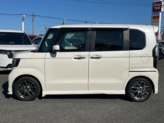 N-BOXカスタム G・Lターボホンダセンシング 無限AW/純正ナビ/CD/BT/バックモニター/ETC 両側PWスライドドア Bモニタ Iストップ セキュリティー クルーズコントロール キーレスエントリー VSA ベンチS LEDランプ PW PS(3枚目)