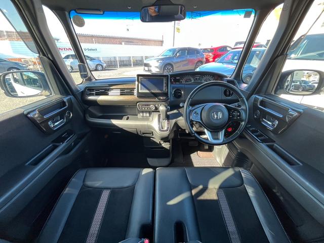 N-BOXカスタム G・Lターボホンダセンシング 無限AW/純正ナビ/CD/BT/バックモニター/ETC 両側PWスライドドア Bモニタ Iストップ セキュリティー クルーズコントロール キーレスエントリー VSA ベンチS LEDランプ PW PS(7枚目)