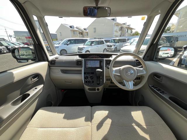 タント L 社外ナビ/フルセグTV/Buletooth/キーレスキー ダブルエアバック キーフリーシステム 左右スライドドア 盗難警報装置 オートエアコン 禁煙車両 DVD再生 運転席エアバッグ パワステ PW(7枚目)