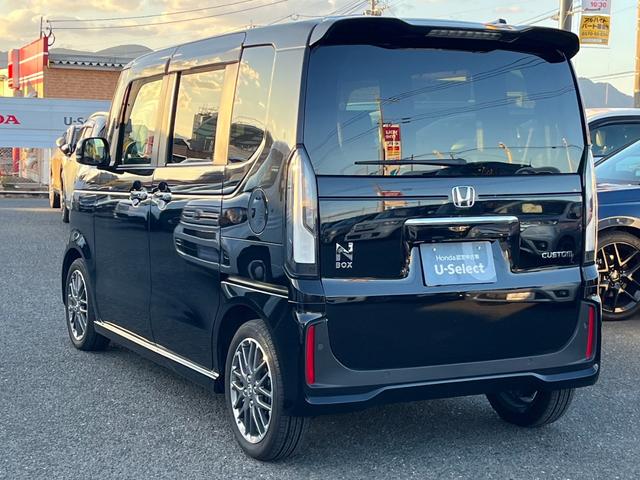 N-BOXカスタム ターボ 当社デモカー/マルチビュー/純正9インチナビ/ドラレコ/ETC イモビライザー 1オナ 衝突被害軽減 フロントカメラ サイドカメラ 禁煙 ベンチシート キーフリー Pセンサー ESC パワステ Bカメ(6枚目)