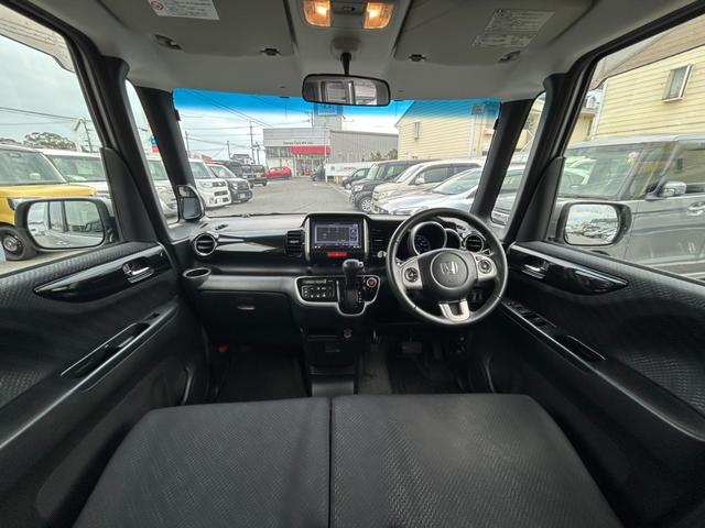 N-BOXカスタム G・ターボパッケージ 社外ナビ・フルセグTV・両側オートスライドドア セキュリティ フルセグテレビ パワーウインドウ スマートキープッシュスタート ナビ&TV 禁煙 ESC キーレスエントリー オートクルーズコントロール(7枚目)