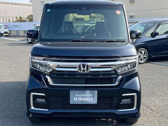 Ｎ－ＢＯＸカスタム Ｌターボ　純正８インチナビ／フルセグＴＶ／ドラレコ／ＥＴＣ／バックモニター　Ｗパワスラ　スマキ　プリクラッシュセーフティー　地デジ対応　後カメラ　シートＨ　ＥＳＣ　サイドエアバック　ＥＣＯＮ　ＵＳＢポート　禁煙（2枚目）