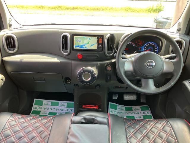 キューブ ライダー　車検令和９年３月　純正ナビ地デジＴＶ　Ｂｌｕｅｔｏｏｔｈ　インテリジェントキー　ＥＴＣ　プッシュスターター　革調シートカバー　ベンチシート　ＨＩＤヘッドライト　純正エアロ　純正１６インチアルミホイール（2枚目）