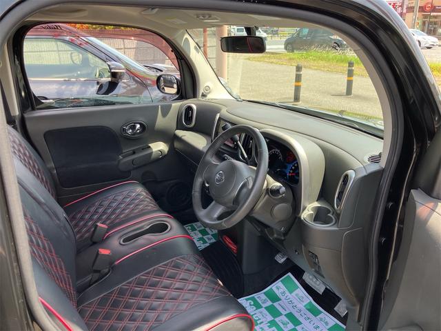 キューブ ライダー　車検令和９年３月　純正ナビ地デジＴＶ　Ｂｌｕｅｔｏｏｔｈ　インテリジェントキー　ＥＴＣ　プッシュスターター　革調シートカバー　ベンチシート　ＨＩＤヘッドライト　純正エアロ　純正１６インチアルミホイール（17枚目）