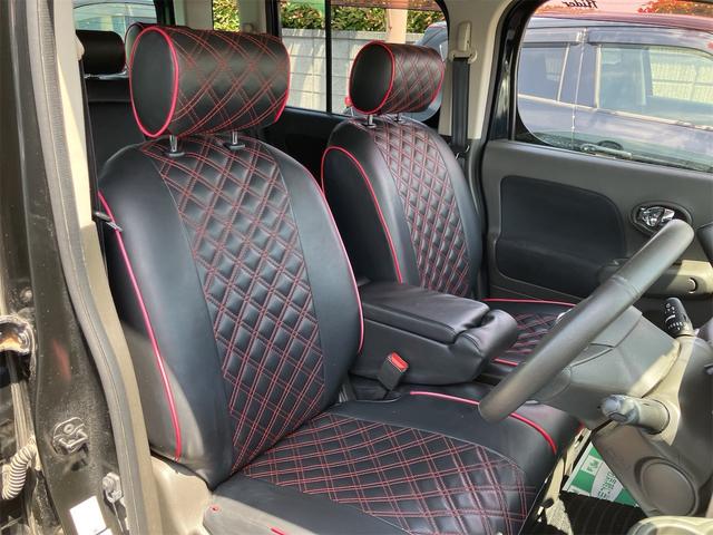 キューブ ライダー　車検令和９年３月　純正ナビ地デジＴＶ　Ｂｌｕｅｔｏｏｔｈ　インテリジェントキー　ＥＴＣ　プッシュスターター　革調シートカバー　ベンチシート　ＨＩＤヘッドライト　純正エアロ　純正１６インチアルミホイール（19枚目）