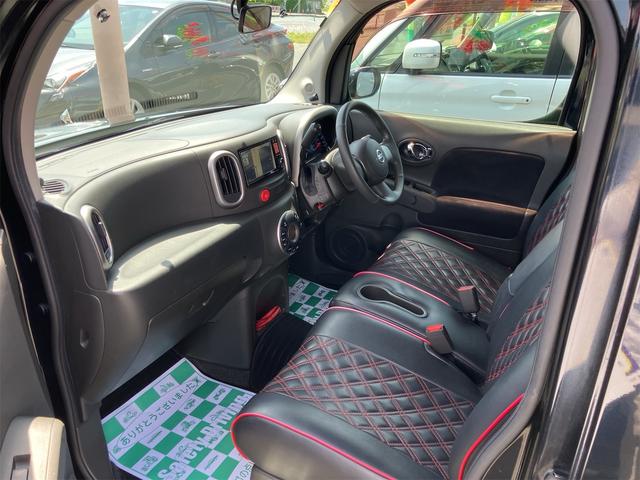 キューブ ライダー　車検令和９年３月　純正ナビ地デジＴＶ　Ｂｌｕｅｔｏｏｔｈ　インテリジェントキー　ＥＴＣ　プッシュスターター　革調シートカバー　ベンチシート　ＨＩＤヘッドライト　純正エアロ　純正１６インチアルミホイール（20枚目）