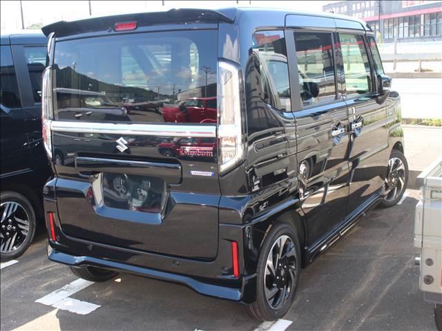 スペーシアカスタム ハイブリッドＸＳターボ　届出済未使用車　両側電動スライドドア　ターボ車　シートヒーター　後部座席サーキュレーター（3枚目）