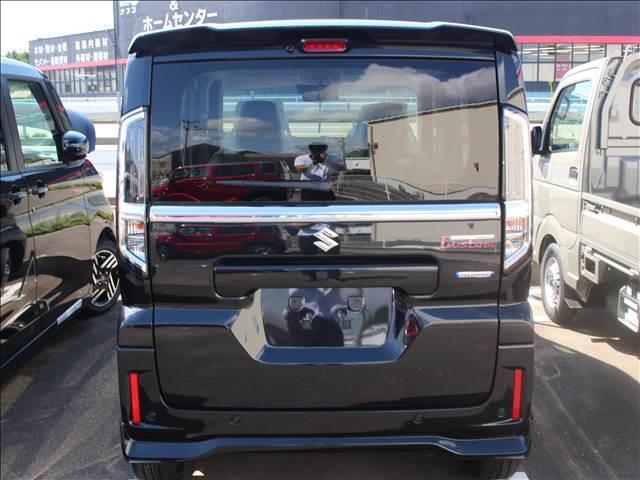 スペーシアカスタム ハイブリッドＸＳターボ　届出済未使用車　両側電動スライドドア　ターボ車　シートヒーター　後部座席サーキュレーター（4枚目）