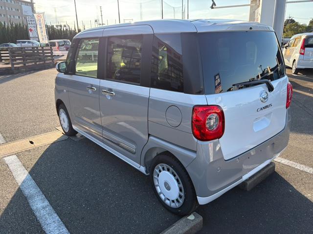 ムーヴキャンバス ストライプスＧ　届出済未使用車　衝突軽減ブレーキ　両側電動スライドドア　バックカメラ　シートヒーター　電子パーキングブレーキ　ブレーキホールド　ステアリングスイッチ（13枚目）