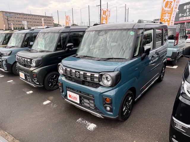 スペーシアギア ハイブリッドＸＺ　純正９インチナビ　全方位モニター付き　両側電動スライドドア　シートヒーター　ハンドルヒーター　スリムサーキュレーター　電子パーキングブレーキ　ブレーキホールド機能　純正アルミホイール（7枚目）