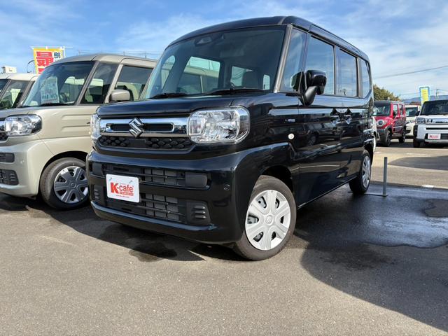 スペーシア ハイブリッドＧ　衝突軽減ブレーキ　両側スライドドア　ステアリングスイッチ　キーフリー　オートエアコン（7枚目）