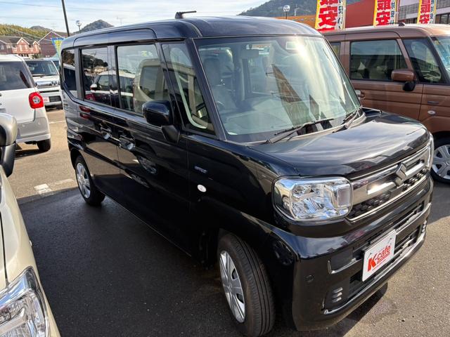 スペーシア ハイブリッドＧ　衝突軽減ブレーキ　両側スライドドア　ステアリングスイッチ　キーフリー　オートエアコン（10枚目）