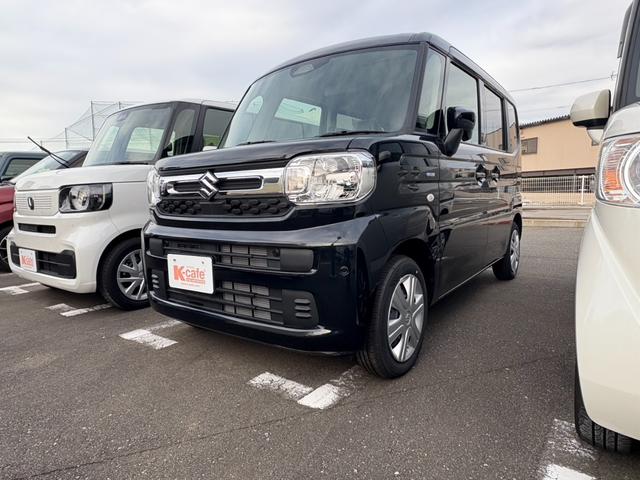 スペーシア ハイブリッドＧ　１月３日販売開始　届出済未使用車　衝突軽減ブレーキ　両側スライドドア　ステアリングスイッチ　キーフリー　オートエアコン（7枚目）