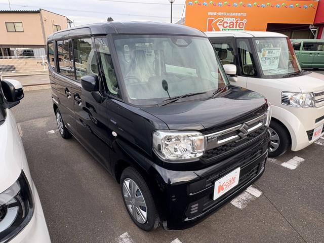 スペーシア ハイブリッドＧ　１月３日販売開始　届出済未使用車　衝突軽減ブレーキ　両側スライドドア　ステアリングスイッチ　キーフリー　オートエアコン（10枚目）